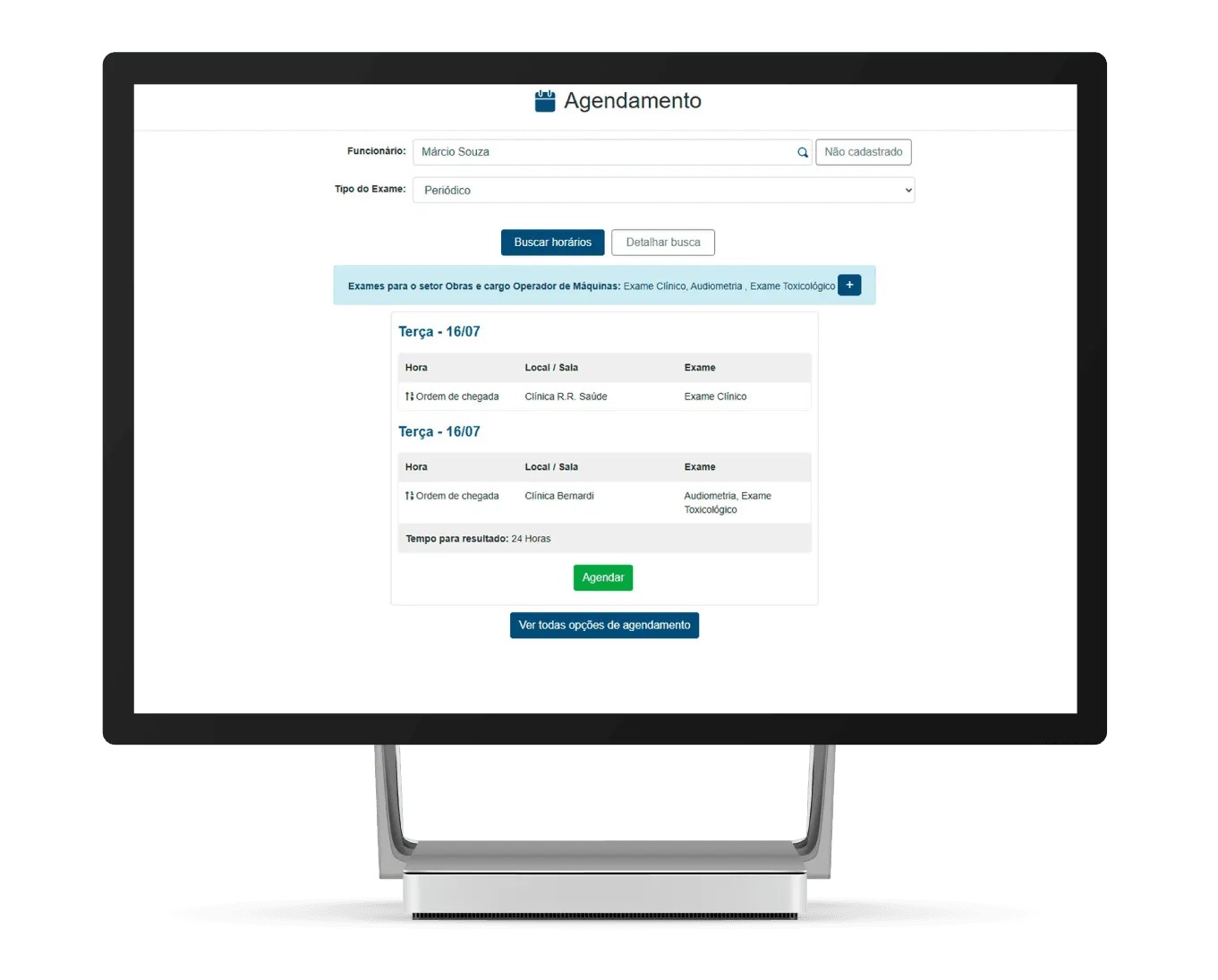 Agendamento Online - Sistema SGG