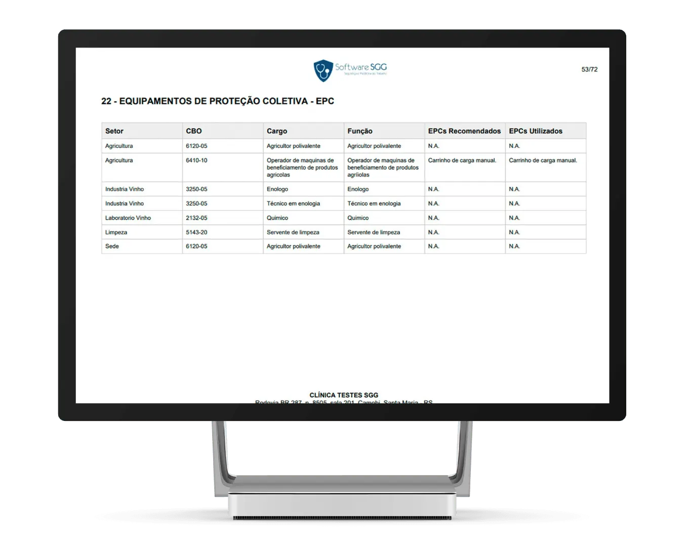 Gestão de EPC - Sistema SGG