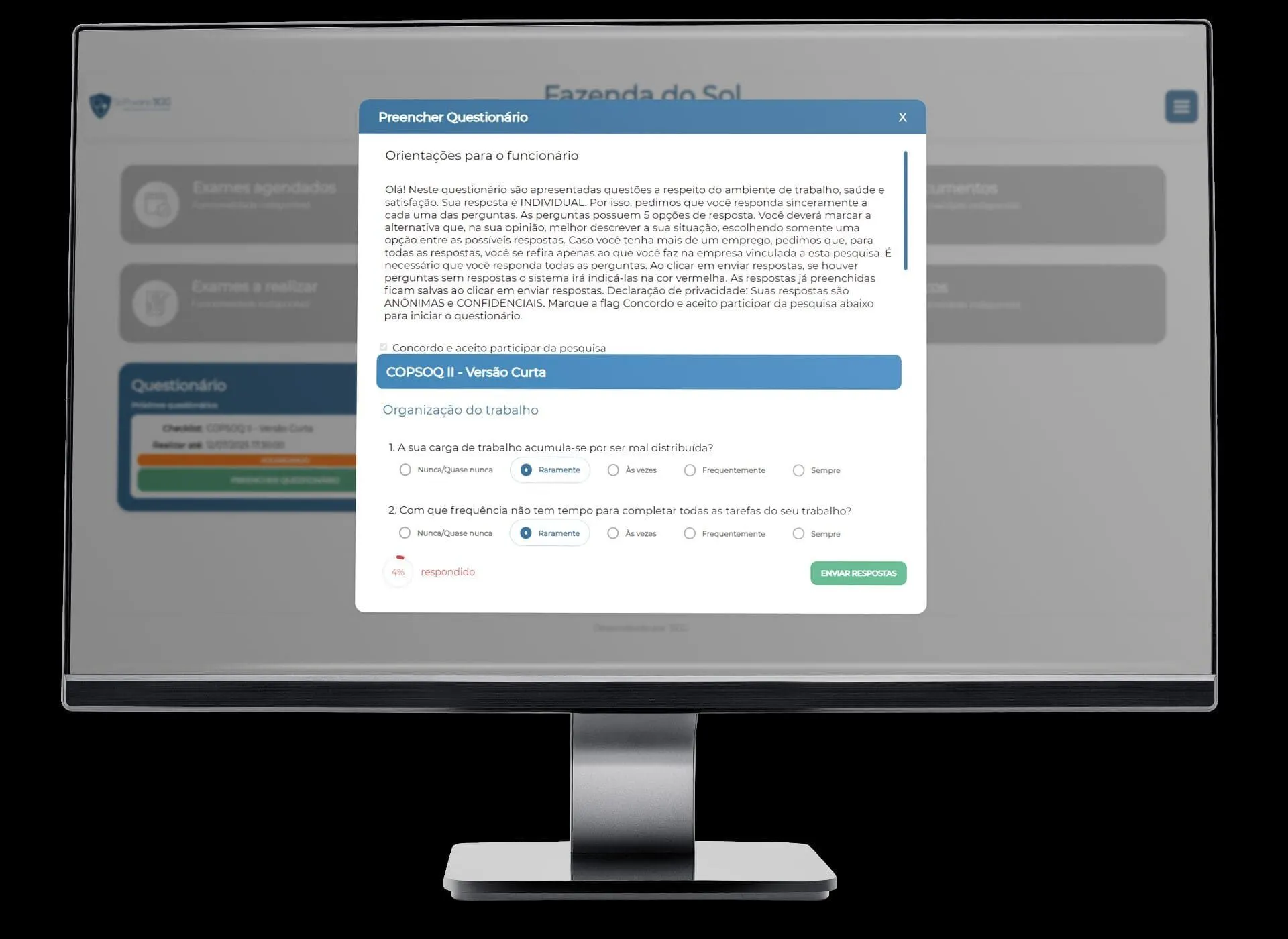 Metodologia SGG para gestão de riscos psicossociais