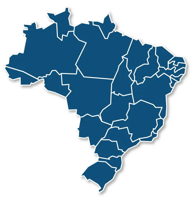 Mapa do Brasil mostrando cobertura nacional da SGGNet